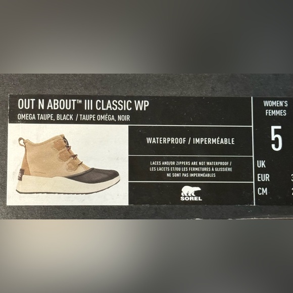 Sorel - Out N about III Classic WP size 5W shoes - Picture 10 of 10